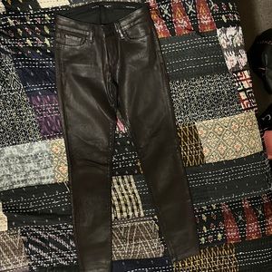 Guess Brown ‘waxed’ jeans